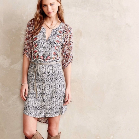 Anthropologie Dresses & Skirts - Anthropologie Tiny Perenne XS Floral Mixed Pattern